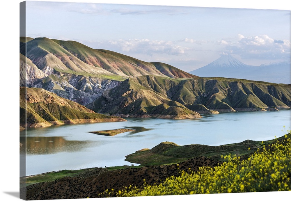 Eurasia, Caucasus region, Armenia, Lesser Ararat near Mt Ararat in Turkey.