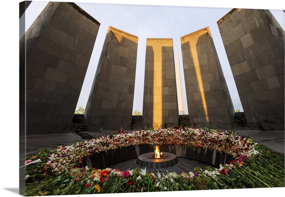 Eurasia, Caucasus region, Armenia, Yerevan, genocide memorial.