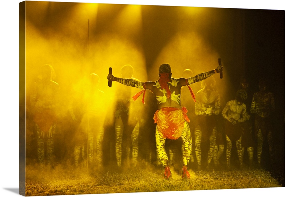 Australia, Queensland, Laura. Indigenous dancers performing at the Laura Aboriginal Dance Festival.