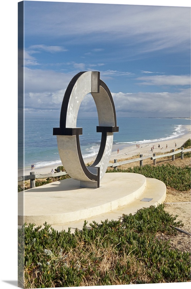 Australia, Western Australia, Perth. Sculpture at Cottesloe Beach.