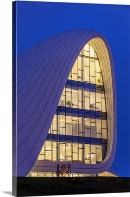 Azerbaijan, Baku, Heydar Aliyev Cultural Center, Building Designed By Zaha Hadid