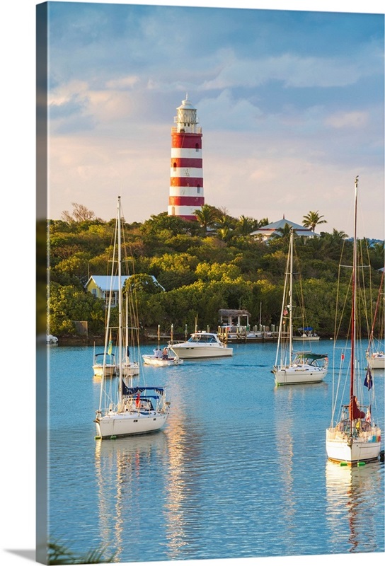 Bahamas, Abaco Islands, Elbow Cay, Hope Town, Elbow Reef Lighthouse