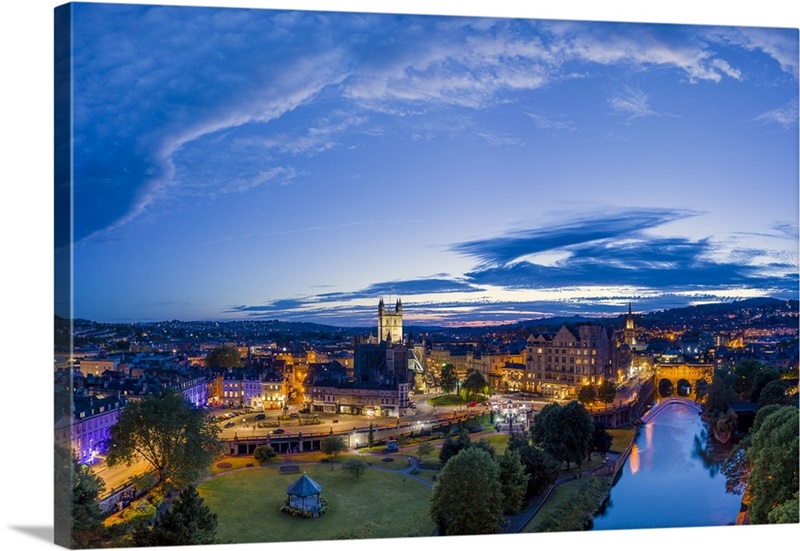 Bath City Center And River Avon, Somerset, England | Great Big …