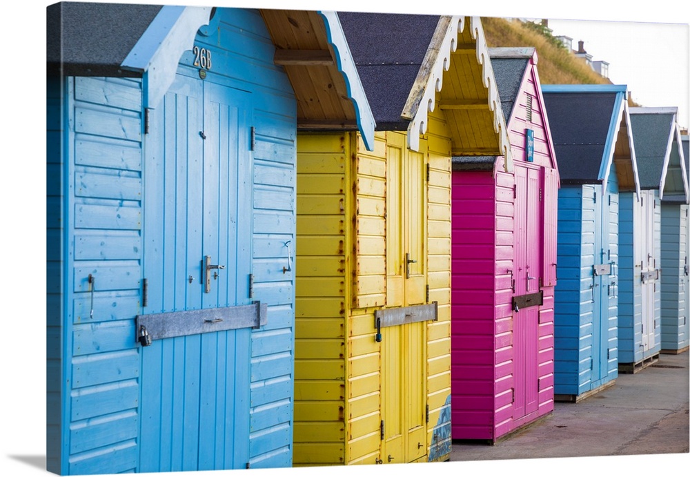 Beach huts, Sheringham, Norfolk, England, UK.