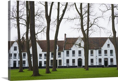 Belgium, Bruges, Begijnhof, 13th century convent, buildings