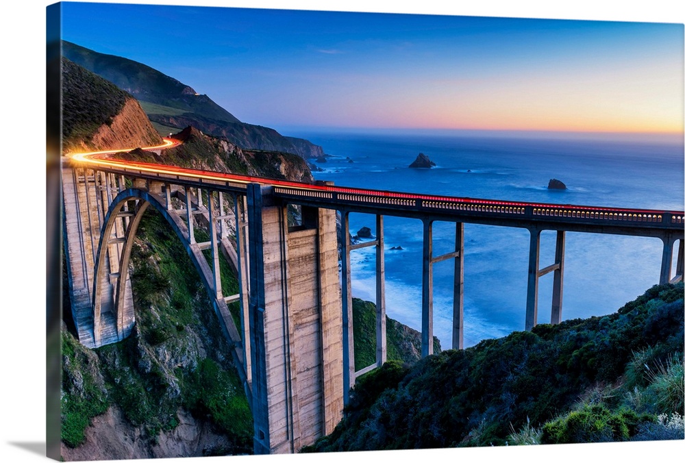 Bixby Bridge At Twilight, Big Sur, California, USA