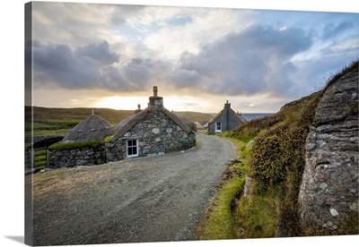 Blackhouses, Gearrannan Blackhouse Village, Isle Of Lewis, Outer Hebrides, Scotland