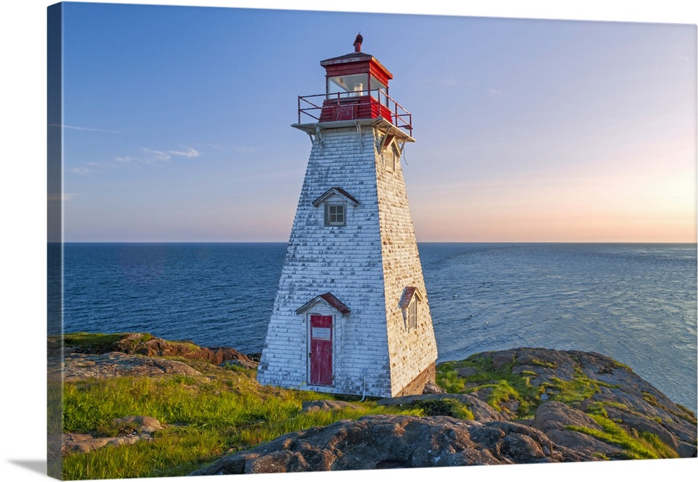 Boars Head Lighthouse on Long Island of the Didgy Neck. Bay of Fundy. North of Tiverton, Nova Scotia, Canada