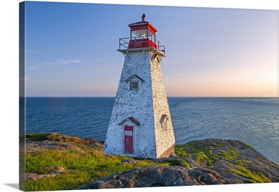 Boars Head Lighthouse On Long Island Of The Didgy Neck, Nova Scotia, Canada
