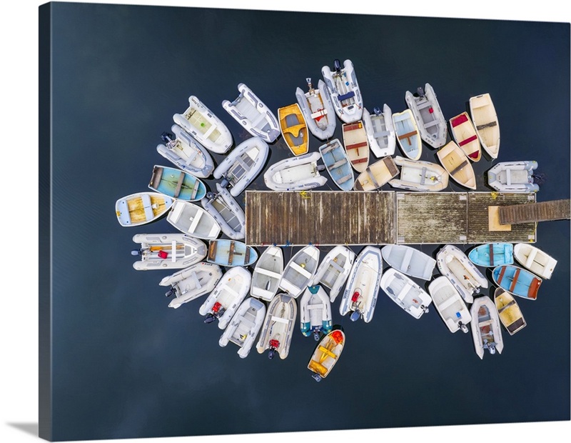 Boat Cluster At Quissett Harbor, Cape Cod, Falmouth, Massachusetts, Usa ...
