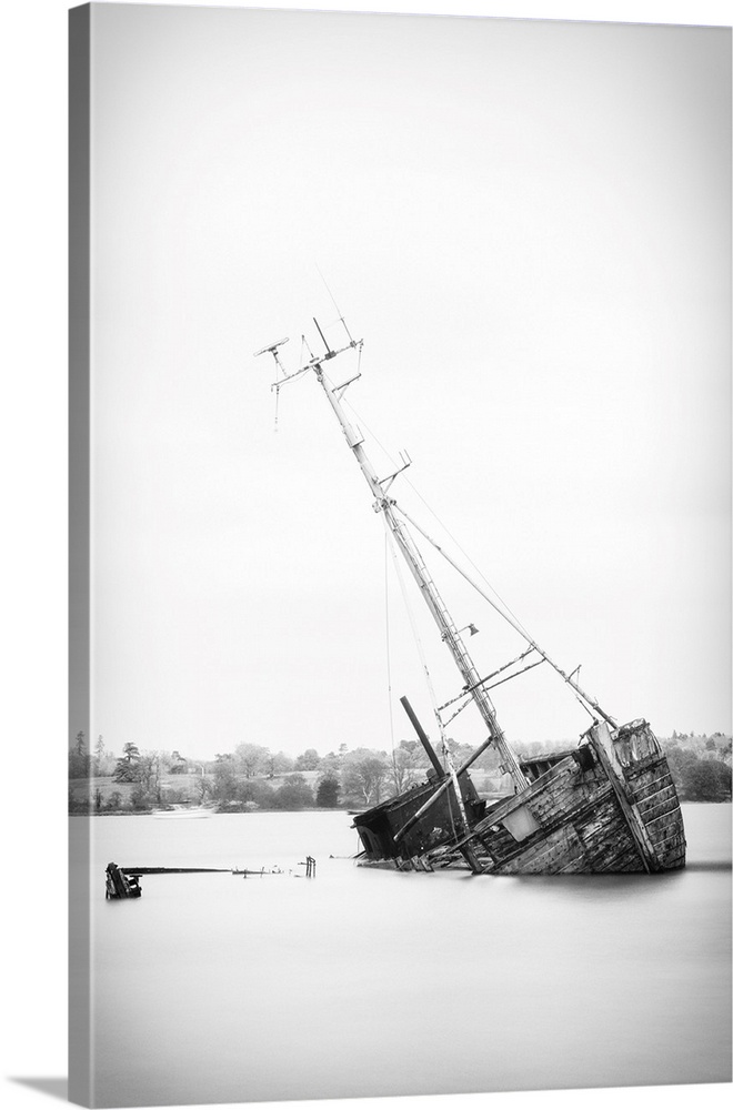 Boat graveyard in Pill Mill, Ipswich, Suffolk, England