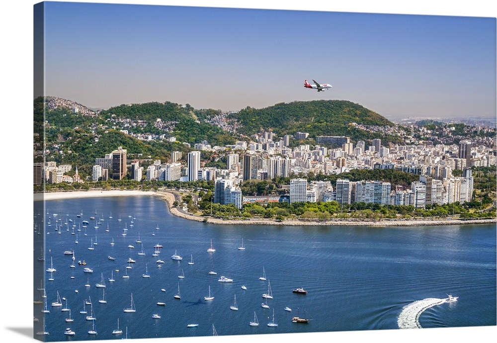 Brazil,Rio de Janeiro. Rio de Janeiro city viewed from Sugar Loaf Mountain.