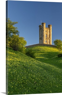 Broadway Tower, Above The Town Of Broadway In The Cotswolds, Worcestershire, England