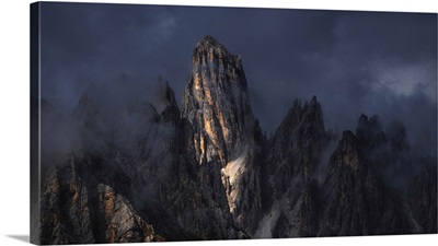 Cadini Di Misurina During A Storm In The Dolomites, Italy