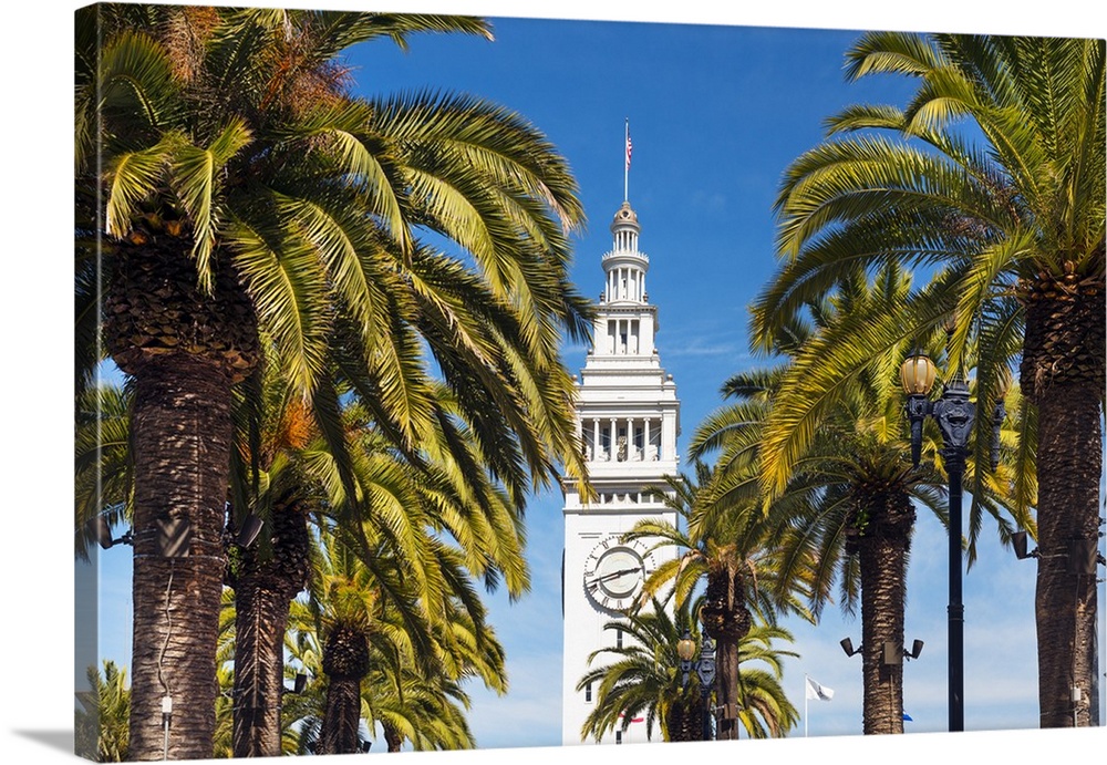North America, USA, America, California, San Francisco, Clock tower at the Port of San Francisco.