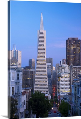 California, San Francisco, Downtown and TransAmerica Building