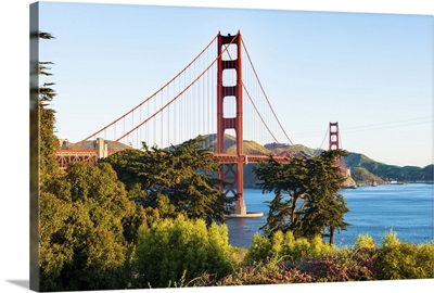 California, San Francisco, Golden Gate bridge from the welcome centre