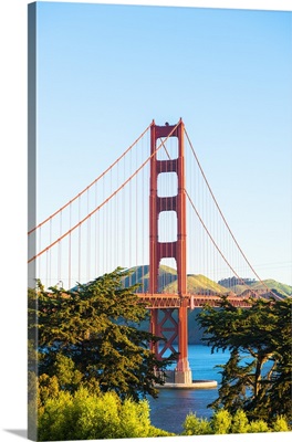 California, San Francisco, Golden Gate bridge from the welcome centre