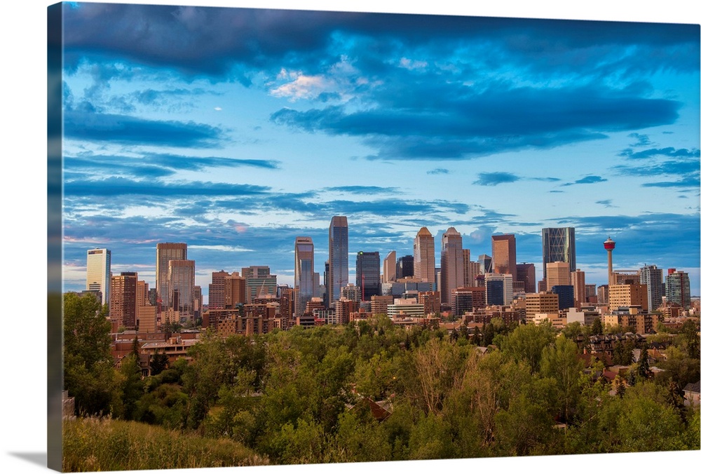 Canada, Alberta, Calgary, City skyline.