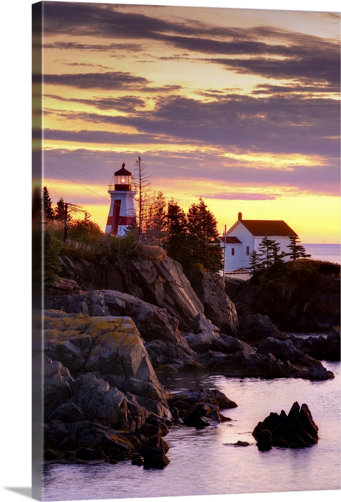 Details about   East Quoddy Lighthouse "Head Harbour" Campobello NB Canada Watercolor Notecards 