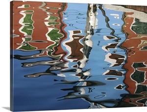 Canal reflections, Burano, Veneto region, Italy image thumbnail