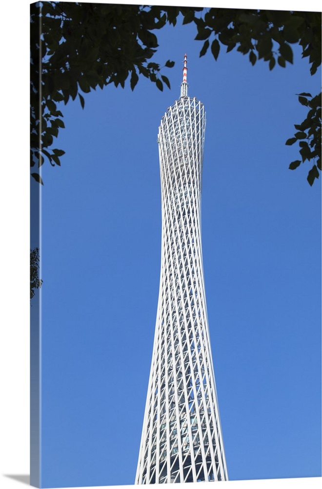 Canton Tower, Tianhe, Guangzhou, Guangdong, China.