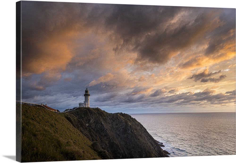 Cape Byron Lighthouse at sunrise, Byron Bay, New South Wales, Australia.