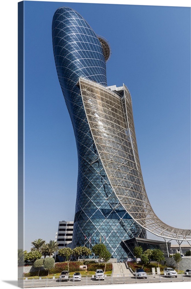 Capital Gate skyscraper in Abu Dhabi, United Arab Emirates has been certified by Guinness World Records as the 'World's fu...