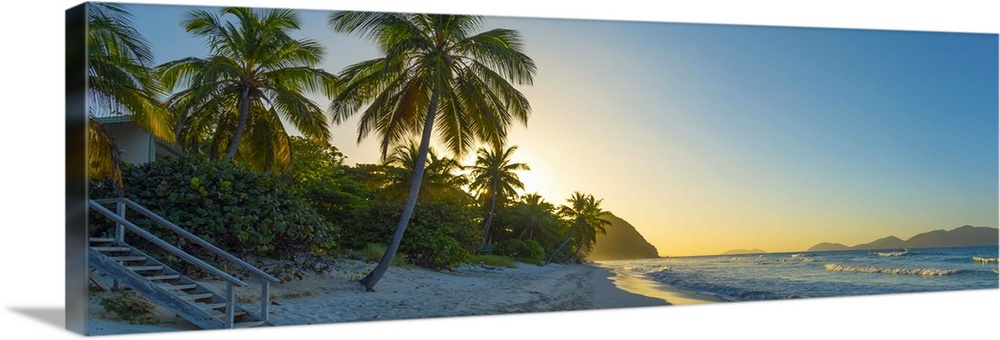 Caribbean, British Virgin Islands, Tortola, Long Bay, Long Bay Beach.