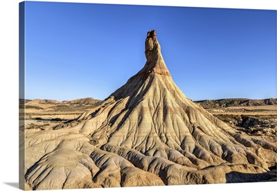 Castildetierra Rock Formation, Bardenas Reales Badlands, Navarre, Spain