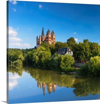 Cathedral (Dom) And River Lahn, Limburg, Hesse, Germany