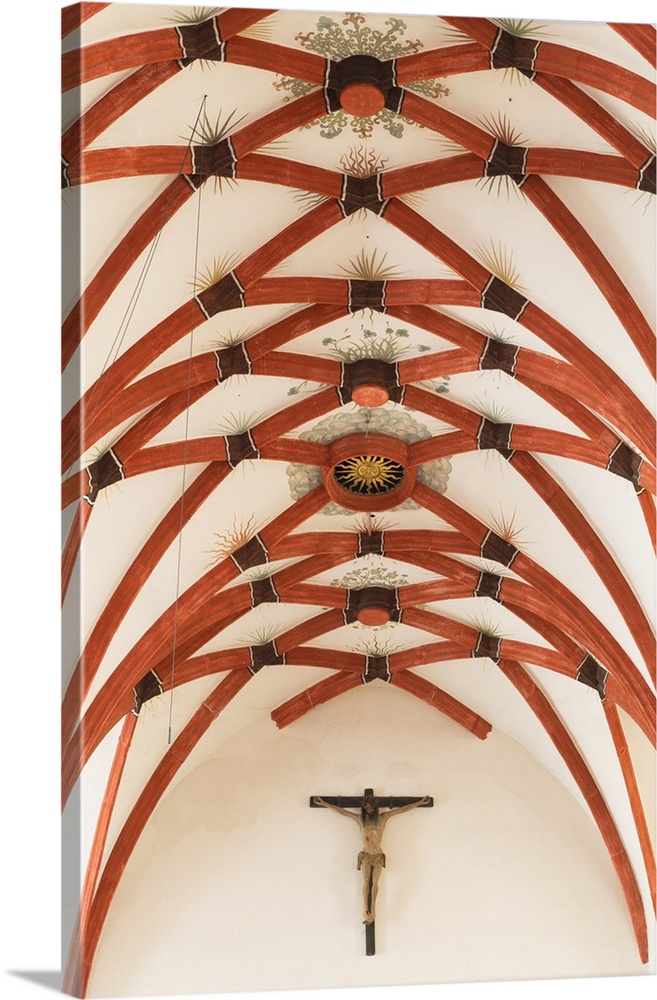 Ceiling of St Thomas Church (Thomaskirche), Leipzig, Saxony, Germany.