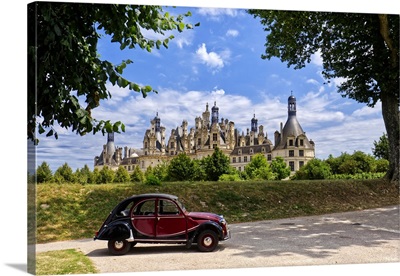 Chateau De Chambord, View Of The Castle, France