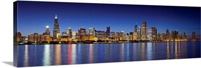 Chicago Skyline, Illinois, Usa