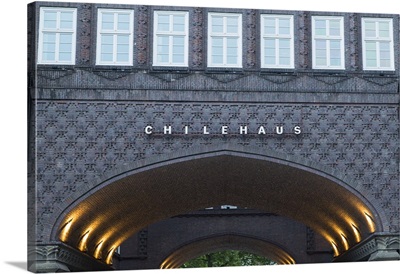 Chilehaus building in Kontorhausviertel area, Hamburg, Germany