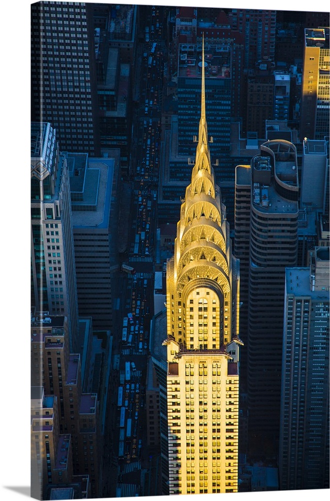 Chrysler Building and Lexington Avenue, Manhattan, New York City, New York, USA.