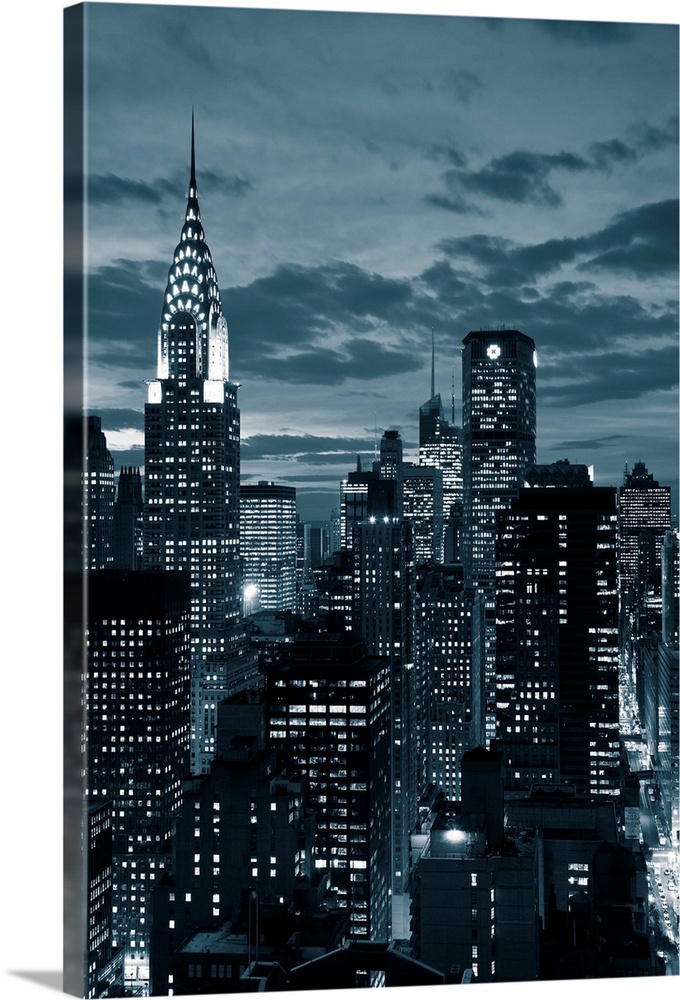 Chrysler Building and Midtown Manhattan Skyline, New York City
