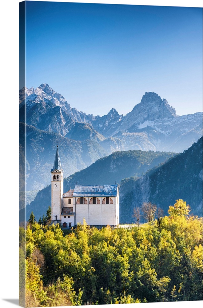 Church In Valle Di Cadore, Dolomites, South Tyrol, Italy