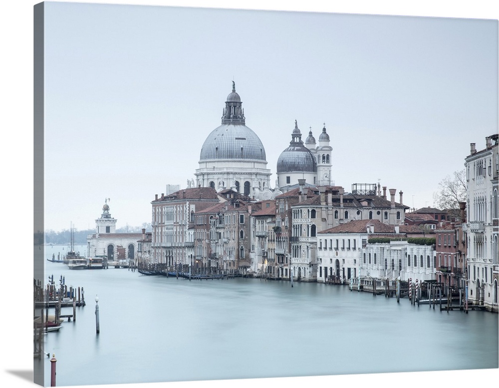 Church of Santa Maria Della Salute and the Grand Canal from the Accademia Bridge, Venice, Italy