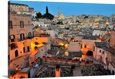 Cityscape Of "Sassi" In Matera, Region Of Basilicata, Italy, Europe