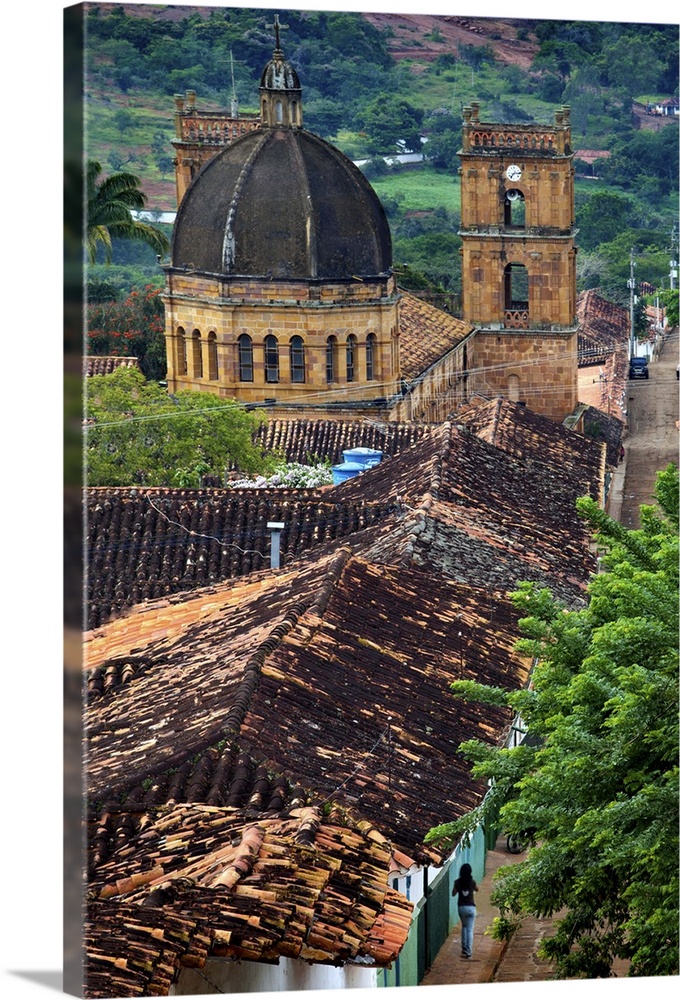 Colombia / Barichara / Colonial Town / National Monument / Santander Province / 18th century Cathedral de la Immaculada Co...