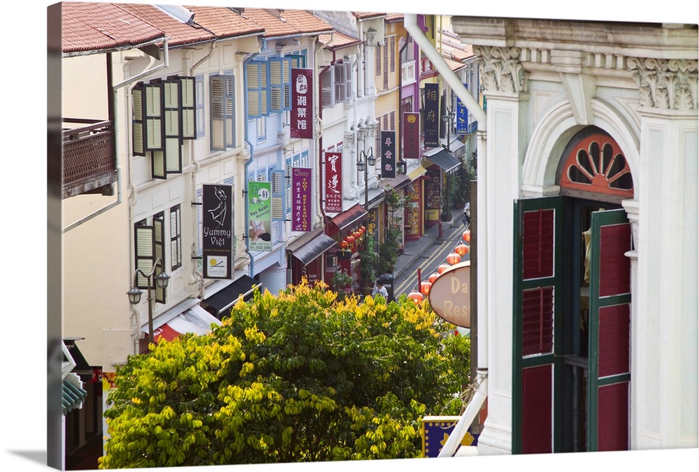 Colonial shop houses, China Town, Singapore