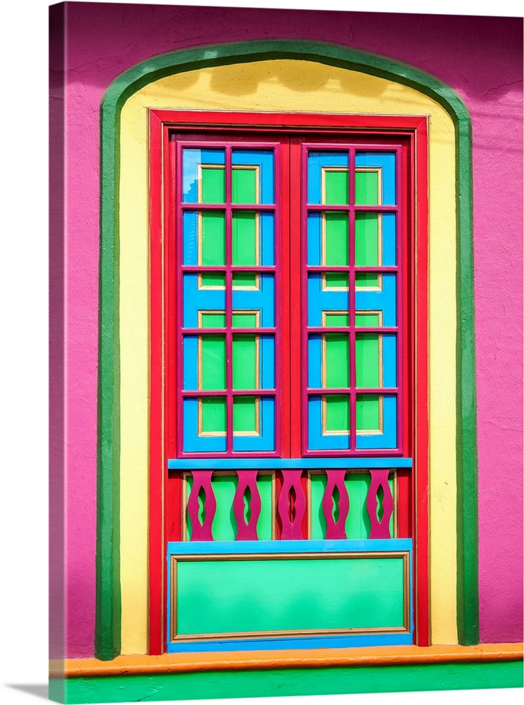 Colourful Architecture of Raquira, Boyaca Department, Colombia.