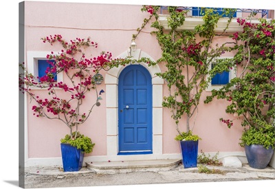 Colourful Facade, Assos, Kefalonia, Ionian Islands, Greek Islands, Greece