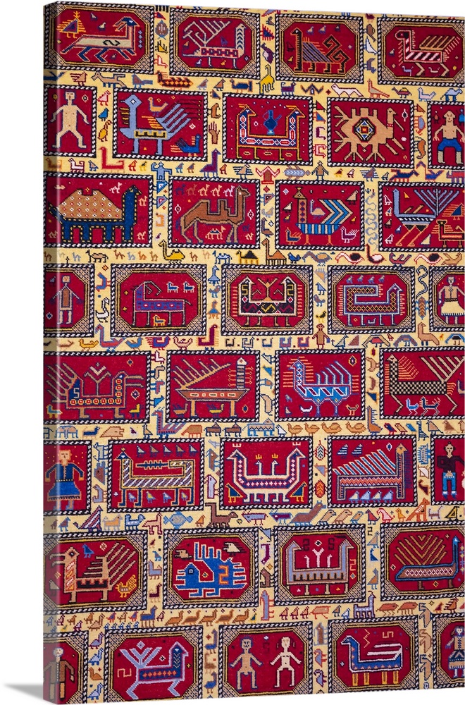 Contemporary Azerbaijani carpet, Azerbaijan National Carpet Museum, Baku, Azerbaijan.