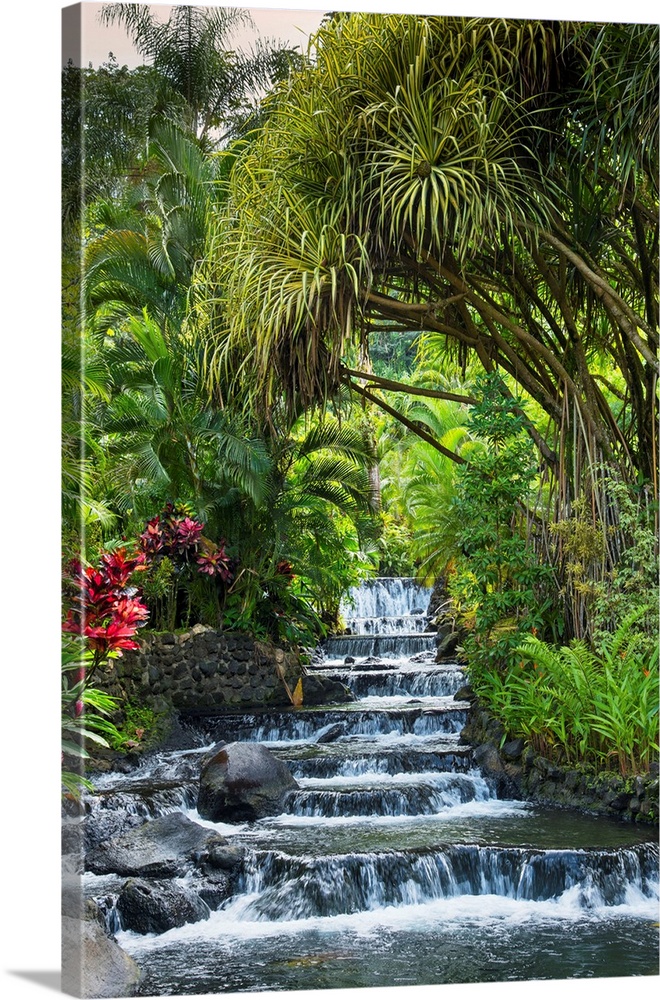 Costa Rica, Alajuela Province, La Fortuna, Tabacon Grand Spa Thermal Resort, Thermal Springs Heated By The Underground Mag...
