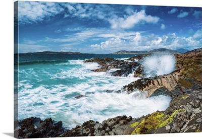 Crashing Wave, Isle Of Harris, Outer Hebrides, Scotland