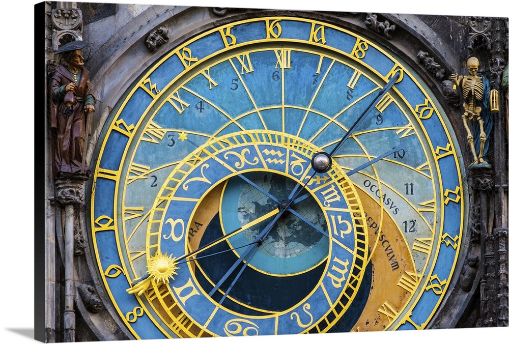 Czech Republic, Prague, Stare Mesto (Old Town). Prague Astronomical Clock (Prague Orloj), on Old Town Square.