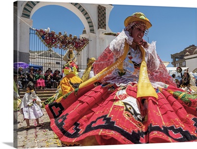 Dancers in Traditional Costume, Fiesta de la Virgen de la Candelaria, Bolivia
