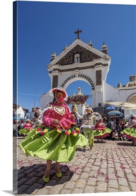 Dancers in Traditional Costume, Fiesta de la Virgen de la Candelaria, Bolivia